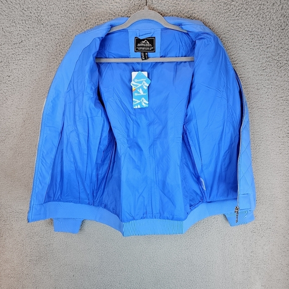 Magcomsen Jacket Womens Sz M Azure Blue Quilted Water Resist Outdoor - Picture 7 of 15